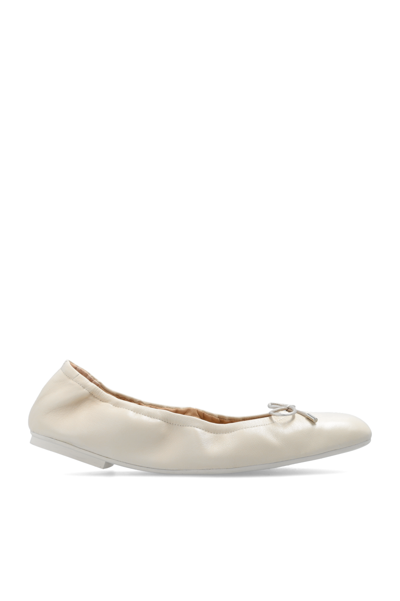 Stuart weitzman leather hot sale ballet flats